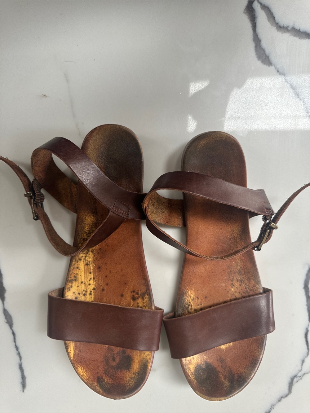 Vintage MIA Leather Ankle Strap Sandals